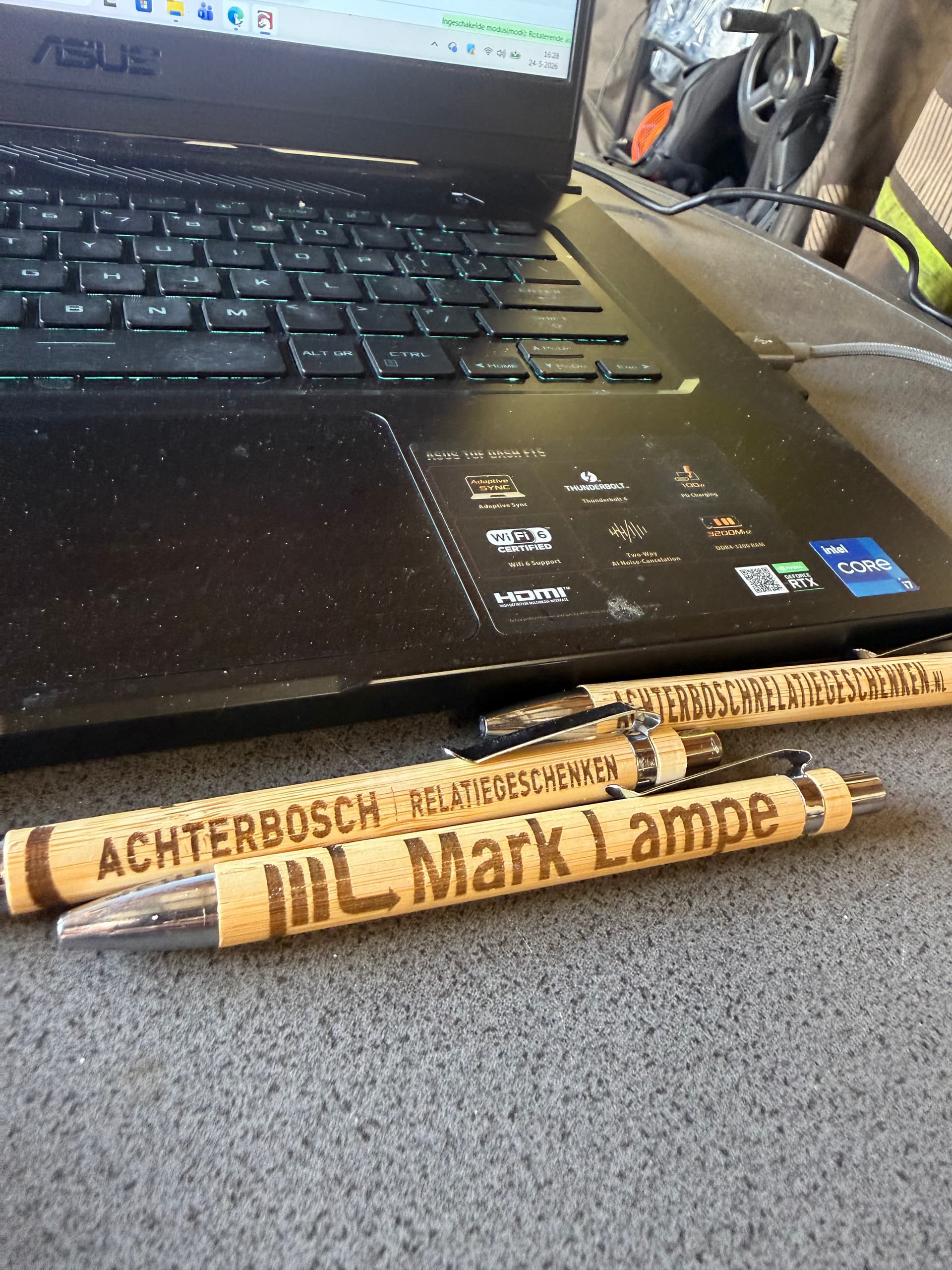 Gegraveerde Pen